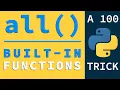 Validate False Values in Lists using all Python Built-in Functions