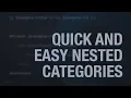 Quick and Easy Nested Categories in Laravel