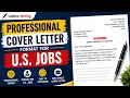 Professional Cover Letter Format for Jobs Job Application Free Template and Sample