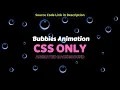 Soap Bubbles Animation With Black Background Using HTML CSS Only Keyframe Effects