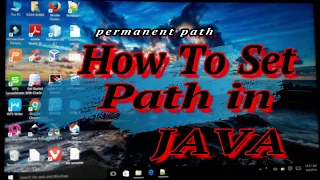 How to Set Path in JAVA permanent - Windows 10