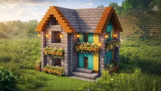 La casa más bonita y fácil para empezar tu Survival de Minecraft