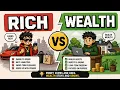Rich People vs Wealth People Being rich is about how much you earn