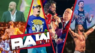 أكبر عرض رو بالتاريخ ذاروك وجون سينا ورومان رينز سيث رولينز قدم عظمه رو نتفليكس 