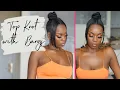 TOP KNOT BUN WITH BANGS ROXY BENNETT