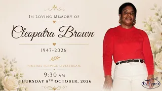 Cleopatra Brown Funeral Service Livestream
