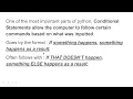 Conditional Statements python explained in UNDER 5 MINUTES