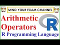 Arithmetic Operators in R Programming Language R tutorial for Beginners Free R Course
