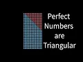 Perfect Numbers even ones are Triangular visual proof -