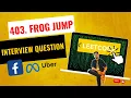 Leetcode 403 Frog Jump Easy Explanation Code Step-by-Step Tutorial Hindi