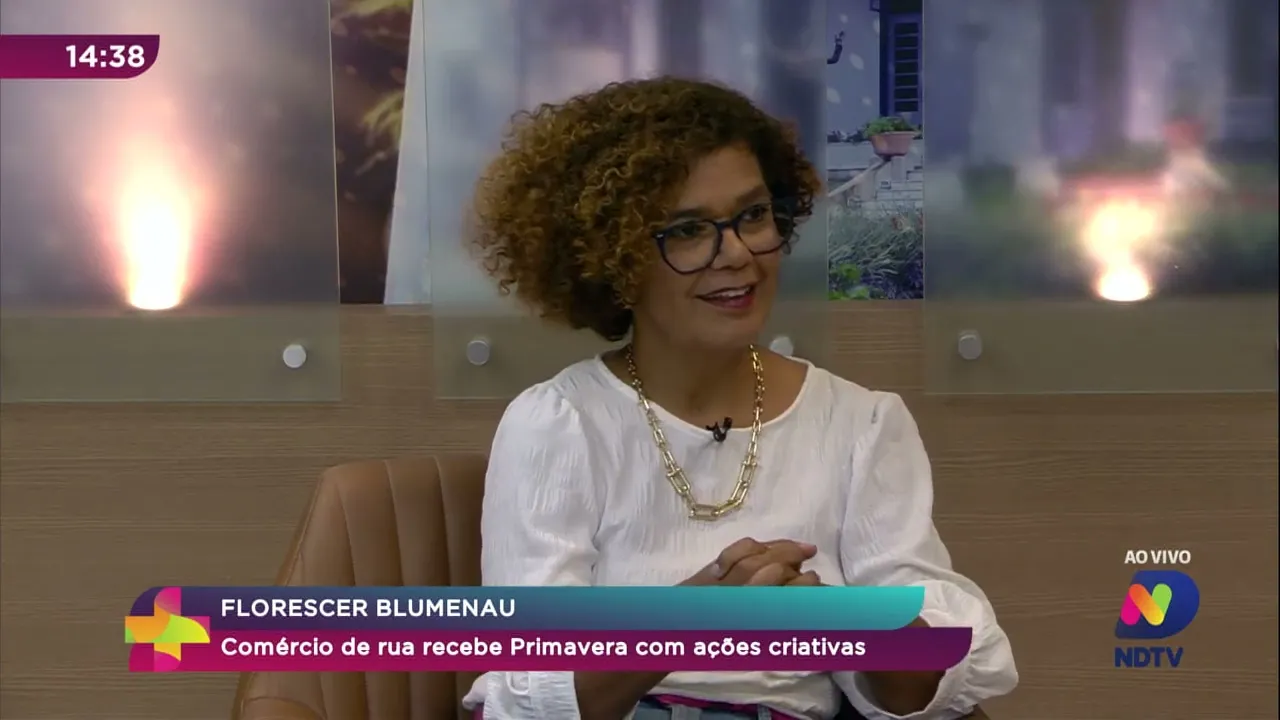 Florescer Blumenau: comércio de rua recebe Primavera com ações criativas