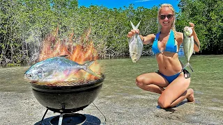 Tropical Island Island Catch Clean Cook Blue Runner vs Pompano