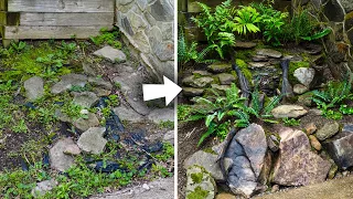 Turning Unusable Land into a DIY Shade Water Garden