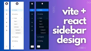How to create Sidebar in React js Vite App Responsive Sidebar Navigation in React with Ant design