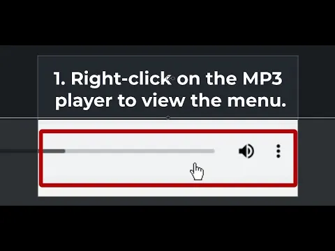 Download MP3 Create an Audio Link from an MP3 Player