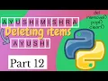 Python lists Deleting items from lists List constructor Python lists Part 12 Python 2020