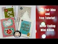 Craft Fair Idea and FREE TUTORIAL Never Ending Mini Album QUICK AND EASY