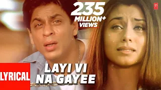 lyrical video layi vi na gayee chalte chalte sukhwinder singh shah rukh khan rani mukherjee