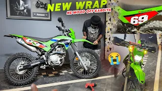 KLX wrap toh kardi BUT mood off hogaya! Kaafi nuksaan hogaya aaj 😭