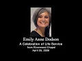 Emily Dodson Celebration of Life Service