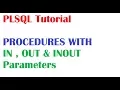 Tutorial 3 Oracle PLSQL Procedure with example