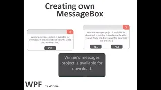 WPF - own MessageBox C project for download