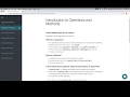 Module 0 - Operators and Methods
