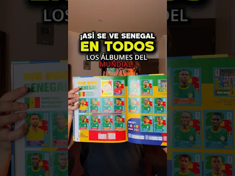 ¡ASÍ SE VE SENEGAL EN TODOS LOS ÁLBUMES DEL MUNDIAL! 🇸🇳🔥