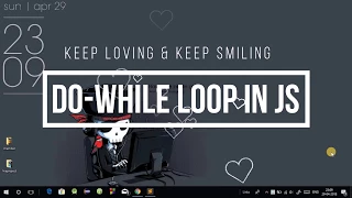 JavaScript Tutorials in Hindi Part 9 do while loop in JavaScript in Hindi