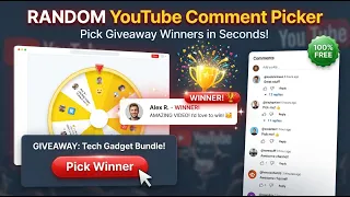YouTube Comment Picker Tutorial Pick a Random Giveaway Winner Free