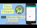 View Flipper Auto Slider Android Studio Tutorial