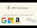 LeetCode 815 Bus Routes Detailed Explanation Coding Python