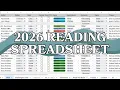 Making My 2026 Reading Spreadsheet - my online book tracker in Google Sheets