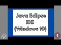 JAVA How to Install Java Eclipse IDE in Windows 10 UNCUT