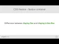 CSS flexbox - difference between display flex and display inline-flex