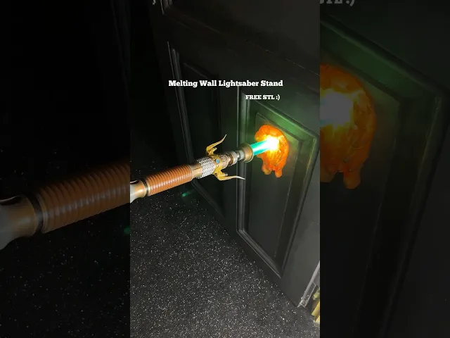 Melting Wall Lightsaber Display Stand video thumbnail