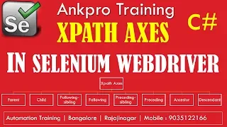 Selenium with C 11 - Selenium XPath Axis Parent Child Following Preceding Ancestor Descendant