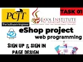 Web Project Task 01 java institute 1st Year e shop javainstituteforadvancedte1415