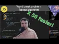 Word break problem fastest algorithm with javascript on leetcode