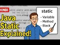 Static keyword in Java Master Class Methods Variables Hindi
