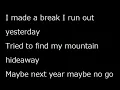 Duran Duran Is There Something I Should Know lyrics