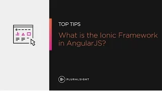 What is the ionic framework Pluralsight