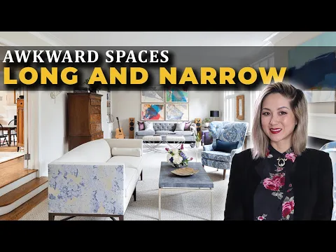 AWKWARD SPACES - Long and Narrow Rooms (Pro Space Planning Tips!)