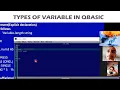 class six types of variable in qbasic Numeric and String variable in qbasic data types qbasic