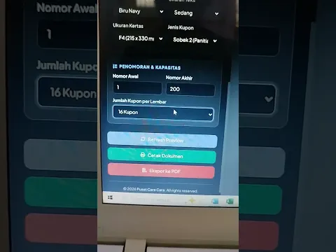 Bikin Ratusan Kupon Doorprize Cuma Hitungan Detik! (Auto Nomor Urut & Siap Cetak)