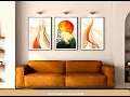 Bring Calm Warmth Home with Stunning Sunset Botanical Wall Art - Modern Minimalist Decor Insp