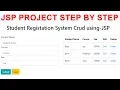 Build a JSP MYSQL CRUD Application in Minutes jsp and servlet