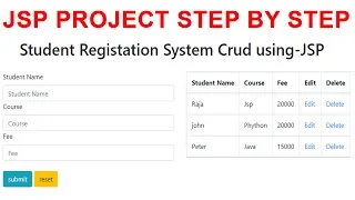 Build a JSP MYSQL CRUD Application in Minutes jsp and servlet
