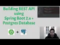 Part 2 Builidng REST API using spring boot 2 with Postgres Database TUTORIAL