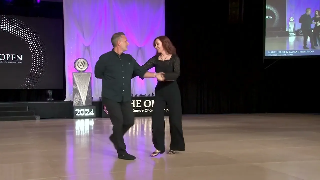 Marc Heldt and Laura Thompson - 4th place WCS Strictly Swing Masters Finals - The Open 2024